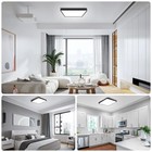 12inch 24w Square Led Ceiling Light Fixtures Flush Mount  5000k Daylight White L