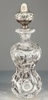 American Brilliant Cut Glass Decanter W dominick   Haff Sterling Silver Stopper