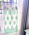 Waist 32 Inch Hip 44 Inch White Skirt With Light Green  Lace Plus Size