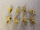 Lot Of 8 Marx 1950 s Vintage 60mm Indians   Frontiers Men G18