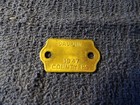Vintage 1947 Dauphin County  Pa   Brass Dog Tag Tax License  unused