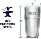 Yeti Rambler 26 Oz Vacuum Stainless Steel Tumbler King Crab Orange W  Straw Lid