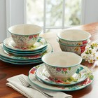 The Pioneer Woman Blooming Bouquet 12-piece Dinnerware Set