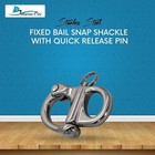 Marine City 316 Stainless Steel Fixed Bail Snap Shackle W  Quick Release  1 Pc 
