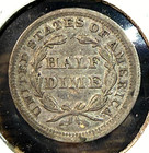 1857 Seated Liberty Half Dime Super Original Au Chrc