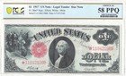1917  1 Legal Tender Note Star Note Fr-38m  Pcgs Au-58 Ppq