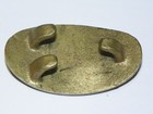 Antique Style Military Confederate Csa Belt Buckle Oval Solid Brass W Puppy Paw