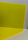 Acrylic Plexiglass Plastic Sheet-1 8   3mm  Thick-yellow Fluorescent-8  X 12 