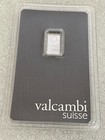 1 Gram  9995 Fine Platinum Bar - Valcambi  in Assay 