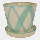Weller 1940s Vintage Art Deco Pottery Ceramic Planter Flower Pot