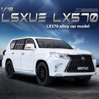 Large 1 18 Lexus Lx570 Off-road Suv Diecast Car Model Sound   Light Kids Gift