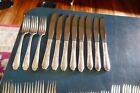 Vintage Lot Of 54 Pcs Silverware Wm  Rogers Silver Plate Lot 24-14-20-a