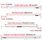 Mofun Softail 00-06 Non-abs Clutch brake throttle Cable For Harley 12  14  Bar