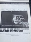 Original 1964 Dead Ringer   bette Davis  Horror Movie Pressbook  rare 