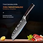 Custom Hand Forged Japanese Damascus Steel Kitchen Chef Knife Santoku Knife Gift