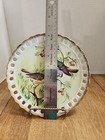Norleans Birds Collector s Wall Plate 8  Wide W reticulated Gold Gilded Edge