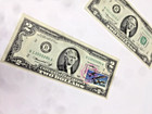 Five  5  1976  2 Two Dollar Bills Bicentennial Au xf ef Condition