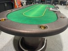 Casino Size Poker Table Green  7   used 