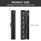 Travel Toothbrush Case  Portable Toothbrush Holder  Durable Aluminum 1 Black