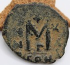 Roman Byzantine   Heraclius   Ae Follis   630-631 Ry21    Constantinople   27 Mm
