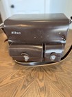 Vintage Nikon F Camera Lot Bc-7 Flash Type E Screen Hs-1 Teleplus Case