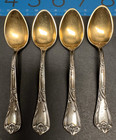 4 Pcs - Reed   Barton Modern Art Demitasse Spoons 1904 Silverplate Art Nouveau