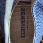 Vintage Converse All Star Ox M4434 Blue White Wovenpattern Made In Usa Men   s 9 5