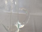 Vintage  Etched Glass Martini Pitcher   Glass Stirrer With Floral  Etching