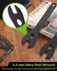 Bike Cone Wrench Set Tool  Slim Open End Spanner Tool Kit For Bicycle Wheel Hub