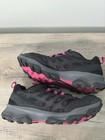 Merrell Women   s Hiking Shoes Black Pink Gray Us 9 5 Medium Quick Lace J135170