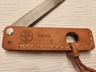 Vintage Klein 44150 Knife Sharpener With Leather Sheath  Great Condition 
