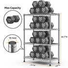M Mzg 4 Tier Shelf Heavy Duty Storage Wire Shelving Kitchen Garage Rack Shelves