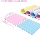 Jewelry Cleaning Cloths 120 Pcs Microfiber Polishing Silver Gold Platinum Coins