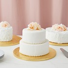 3 Pack 12 Inch Gold Cake Board For Baking  Desserts  Wedding Decor