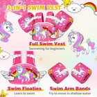 Toddler Floaties  Kids Swim Vest For 22-66 Lbs  Arm Floaties With Adjustable Str