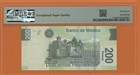 Mexico 200 Pesos  2008  Pick   125j Pmg 67 Superb  Gem Unc Epq 
