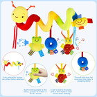 Baby Crib Hanging Rattles Toys - Infant Baby Worm Crib Bed Around Rattle Bell Ca
