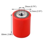 Jackcraft Replacement Pallet Jack Wheels 3 x3 75  Pu Tread 20mm Bearings   Axle