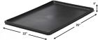 Dog Crate Tray 35x22 Pan Pet 36 Inch Kennel Cage Bed Screen Acrylic Indoor Black
