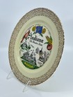 1970s Indiana Hoosier State Souvenir Plate Homer Laughlin Plate 10 d Collectible
