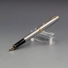 Excellent Parker Sonnet Rollerball Pen Steel Color Gold 0 5mm Black Ink Refill