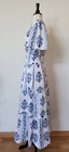 New Anthro Maxi Dress Size Small White Toile Floral Cottage Coquette Wedding