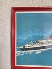 Ss France French Line Poster     Imprimerie Transatlantique Paris     Framed Artwork