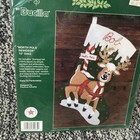Bucilla North Pole Reindeer Christmas Felt Stocking Kit Sealed 32965