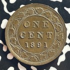 1891 Canada Large Cent Lot t7823 Nice  Large Leaves  Large Date