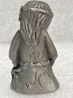 Degrazia Pewter Figure Signed Hard To Find 