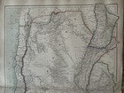 1872 La Plata   Chile Hand Coloured Original Antique Map By W g  Blackie