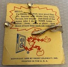 Reddy Kilowatt Enamel Jewelry Tie Clip Screw Back Earrings Vintage Dated 1955
