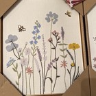 Bp Home Embroidered Woven Wall Art 2 Piece Set Wildflowers Nature 12   x15    New