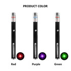 6 Pack Class Ii Presentation Laser Pointer Pens Red Green Violet 1mw Aaa